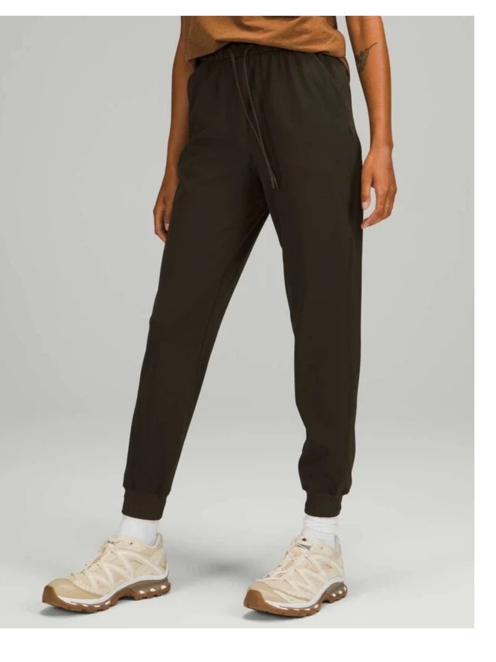 Lululemon Stretch High-Rise Jogger PantsDark Olive W5DQDS Size 2 Travel Casual